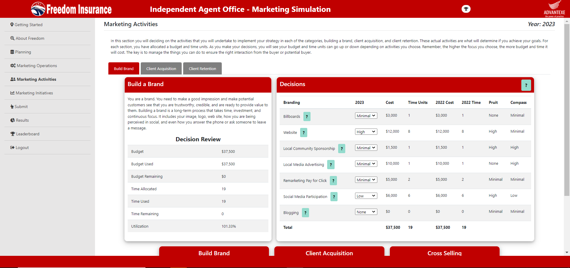 Advantexe Simulation Catalog