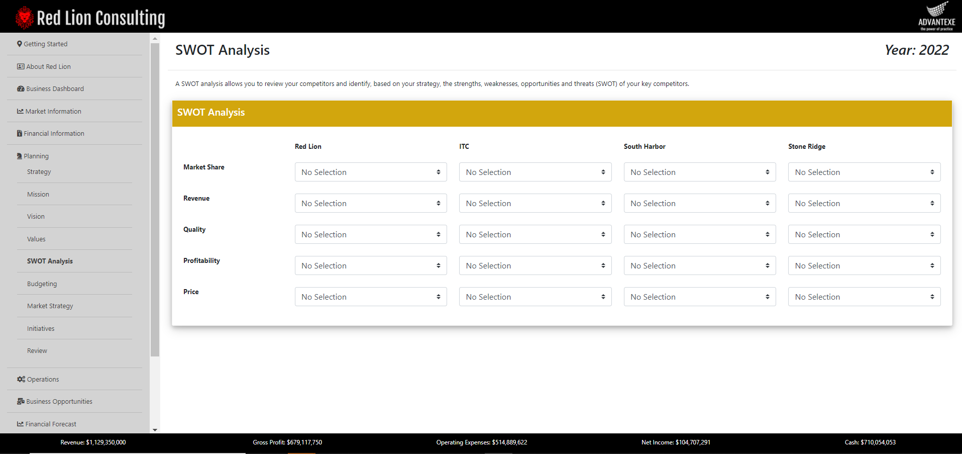 Advantexe Simulation Catalog