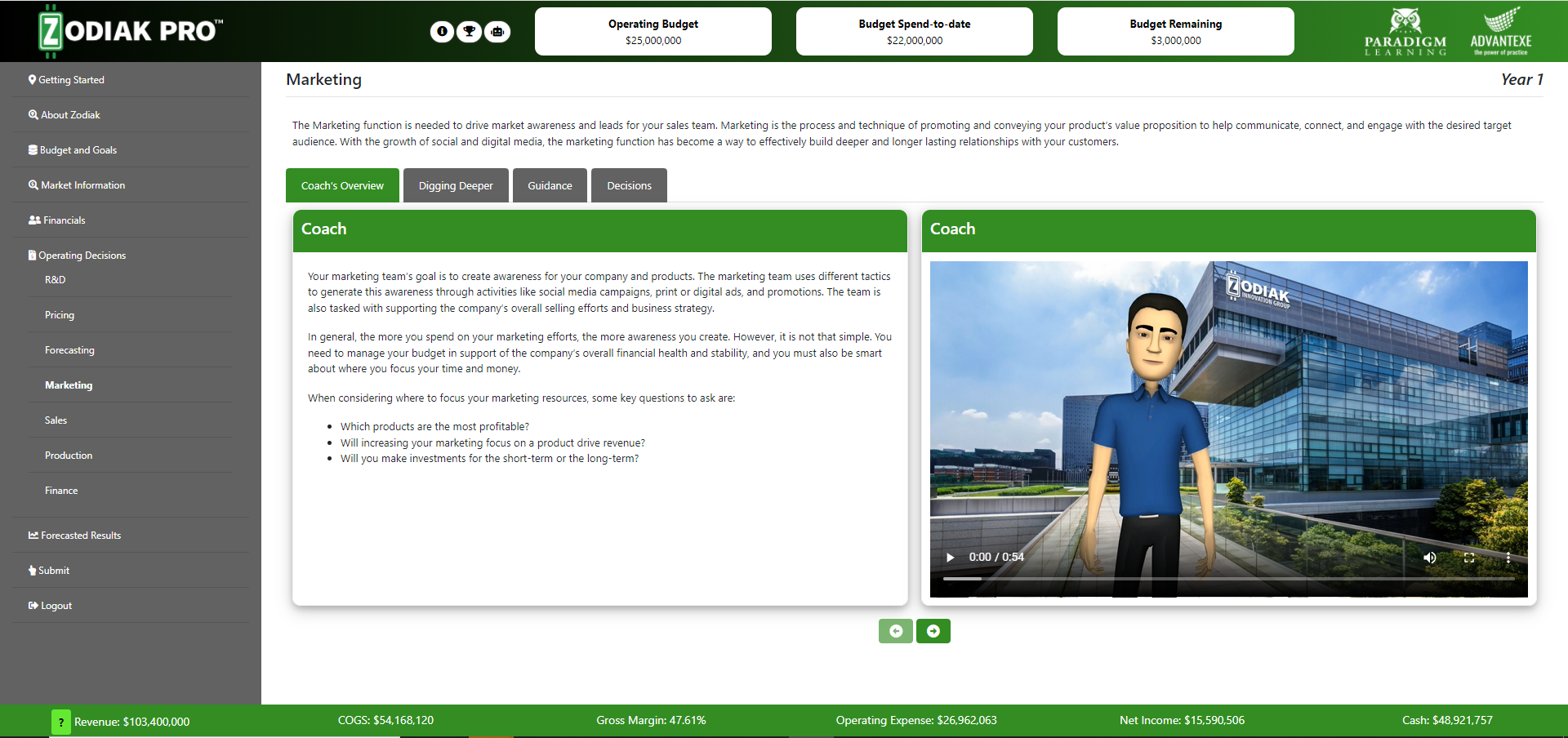 Advantexe Simulation Catalog